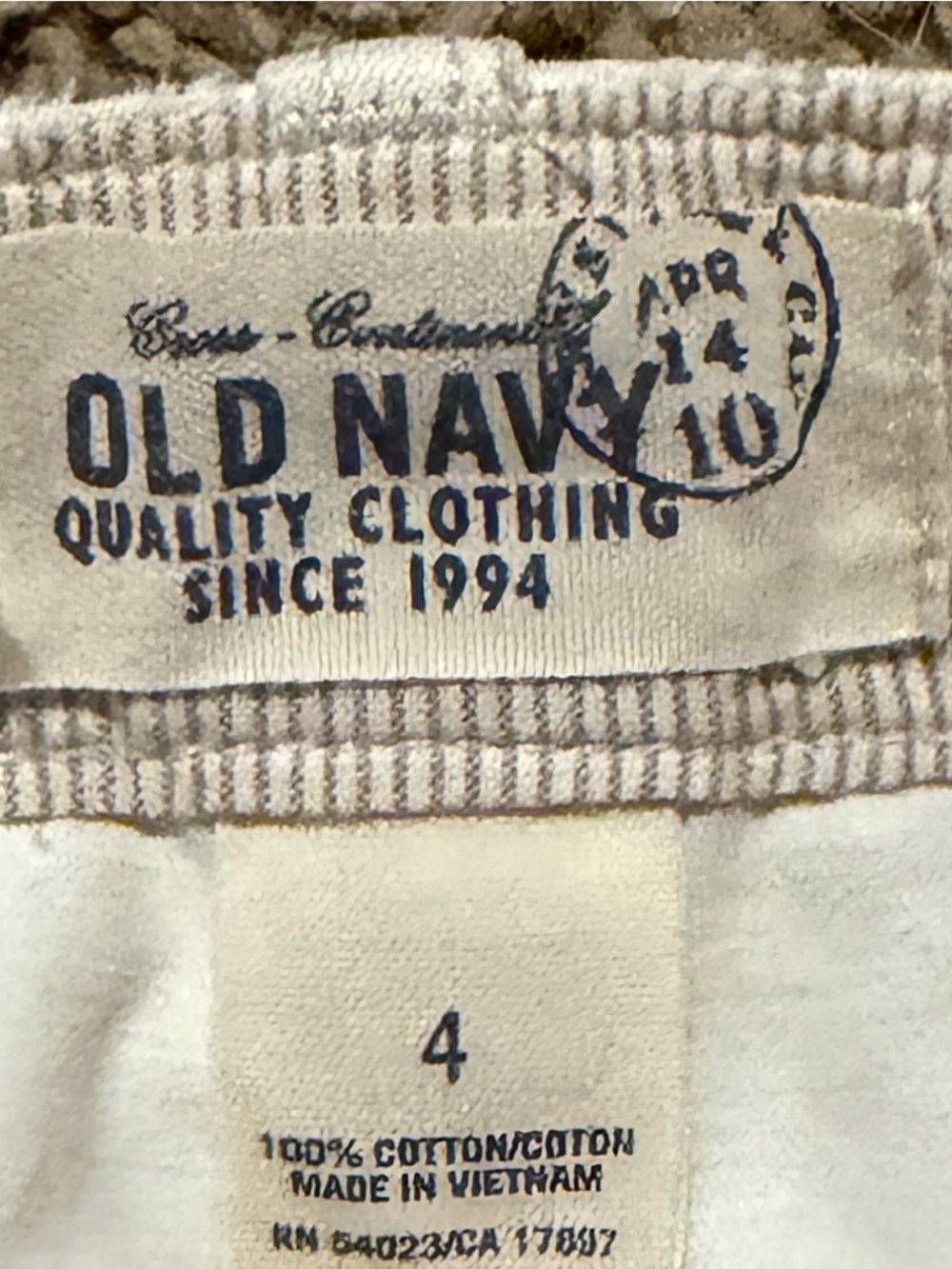 Old Navy White Cotton Shorts, size 4 - Picture 5 of 5